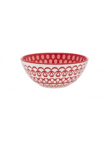 Bowl Cerealero Decorado Rojo 600 ml