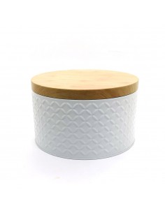 Lata Redonda Relieve 20x12 cm