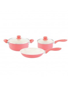 Batería Cocina Cerámica Color 5 Piezas Hudson