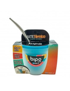 Mate Térmico Color c/ Bombilla Bipo