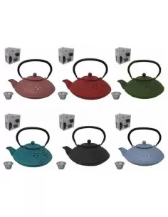 Tetera Hierro Flores c/... 2