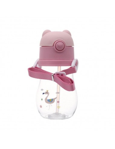 Botella Infantil Tapa Automática Correa 300 ml