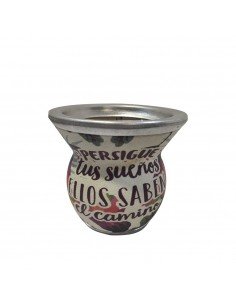 Mate Vidrio Forrado Decorado