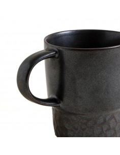 Jarro Mug Cerámica Peltre 2