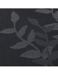 Individual Rectangular Diseño Hojas Negro Mishka