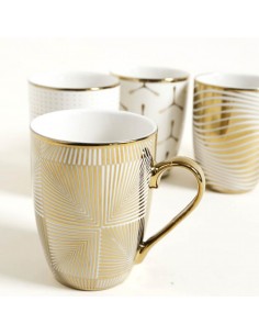 Jarro Mug White Gold 330 ml