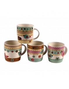 Jarro Mug Diseño Pajaritos...