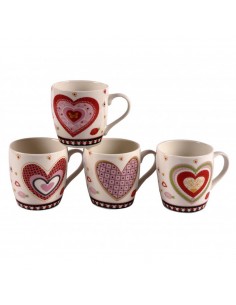 Jarro Mug Diseño Corazones...