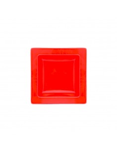Plato Hondo Nara Cuadrado Oxford Negro 21x21 cm | Andreplast