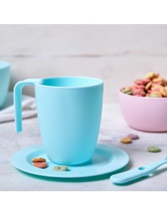 Set de Taza, Plato y Cuchara de Plástico Bipo Libre de BPA | Andreplast