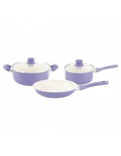 Batería Cocina Cerámica Color 5 Piezas Hudson