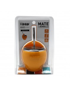 Mate Acero Silicona Antideslizante c/ Bombilla Keep | Andreplast