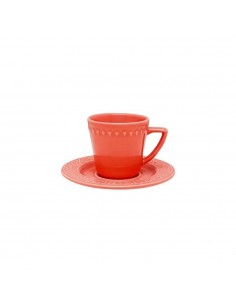 Juego Vajilla Porcelana Mendi Coral x30 Piezas Oxford
