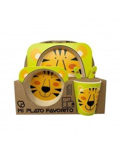 Juego Bambú Infantil X5 Piezas Tigre