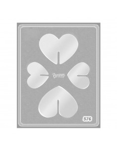 Placa Corazones 3D