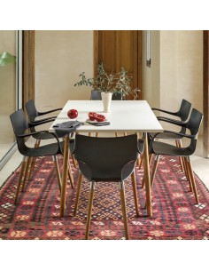 Mesa Camelia 160x90 Rossi Estilo Nórdico | Andreplast