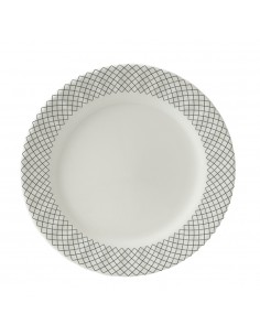 Juego de Vajilla Ceramica Decorada Amaranta x20 piezas Corona