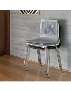 Silla Ananá Rossi Apilable con Patas de Caño | Andreplast