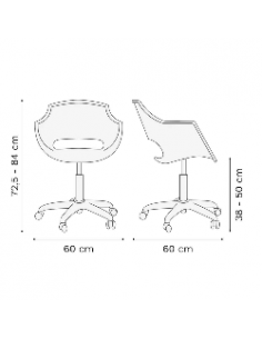 Silla Frida Neumatica Rossi 2