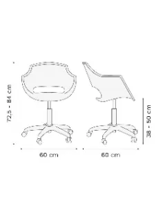 Silla Frida Neumatica Rossi 2