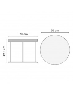 Mesa Ratona Ovo 70cm | Andreplast