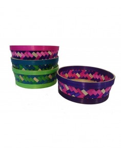 Cesta Redonda Tricolor