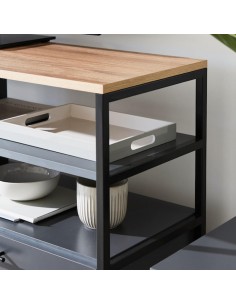 Consola Luci con 2 Puertas Rebatibles 140x39 cm | Andreplast