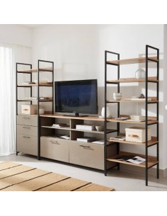 Consola Luci con 2 Puertas Rebatibles 140x39 cm | Andreplast