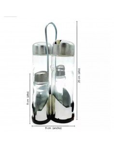 Set de Aceitera Vinagrera Salero y Pimentero | Andreplast