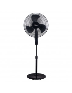 Ventilador Pie Negro 18" Midea