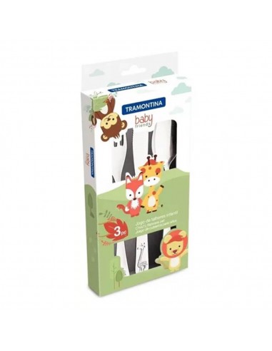 Juego Cubiertos Infantil Acero X3 Tramontina