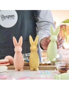 Set x2 Placas Conejos de Pascua Modernos | Andreplast