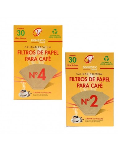 Filtro Papel Café x 30 uni Nº 2