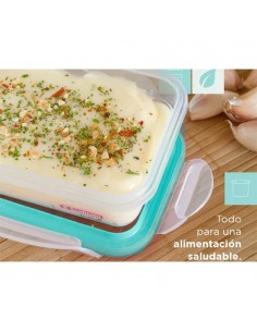 Hermético Rectangular c/División 730 ml San Remo | Andreplast