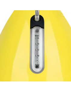 Pava Eléctrica Acero Amarilla c/ Termómetro Peabody | Andreplast