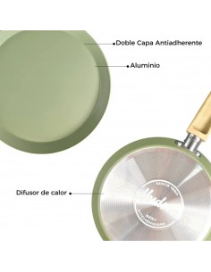 Panquequera Hudson Olive 22cm | Andreplast