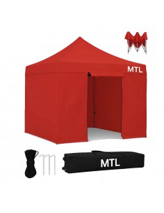 Gazebo Plegable Rojo c/...