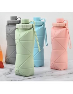 Botella de Silicona Plegable 600 ml Deportiva | Andreplast