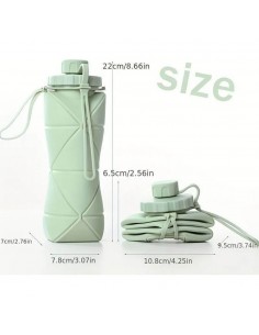 Botella de Silicona Plegable 600 ml Deportiva | Andreplast