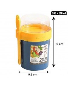 Pote para Yogur / Fruta y Cuchara Zarco | Andreplast