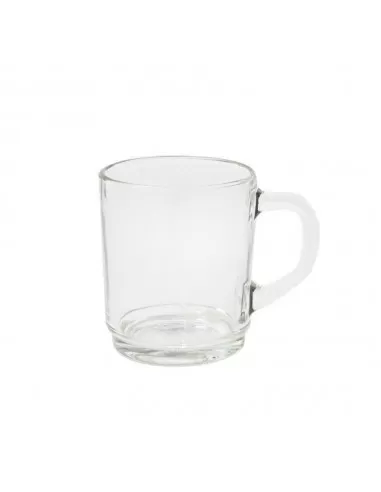 Taza Cafe Transparente Doble Vidrio Kremer 394 ml Pack x2