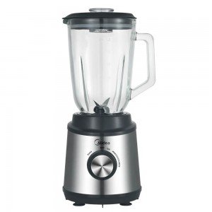 Licuadora Midea 800W Jarra de Vidrio Acero Inoxidable | Andreplast