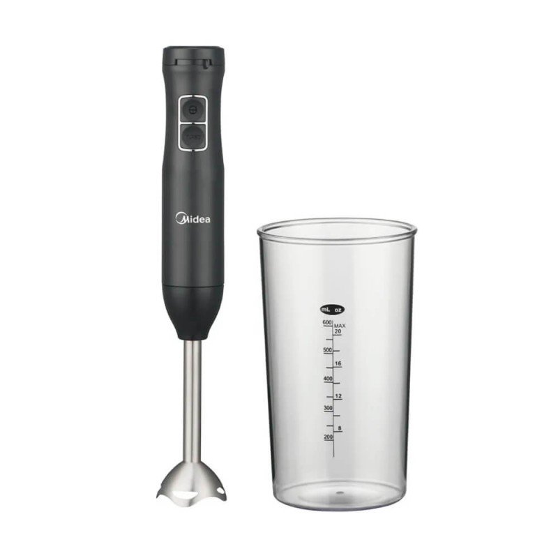 Licuadora de Mano Midea 600W Negra con Vaso Medidor | Andreplast