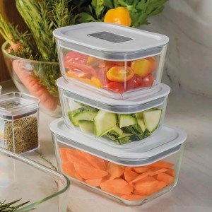 Contenedor de Vidrio Hermético Fresh Lock con Válvula | Andreplast