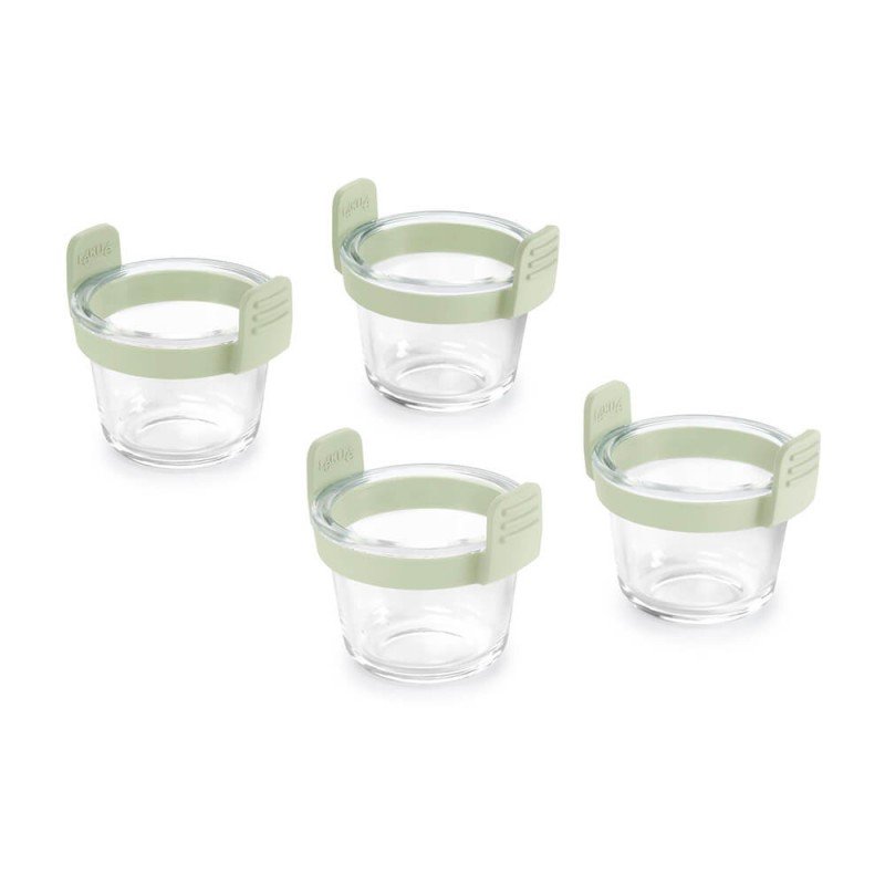 Set 4 Mini Vasos de Vidrio para Airfryer Lékué | Andreplast