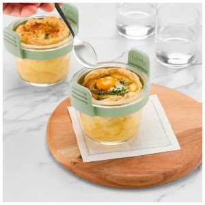 Set 4 Mini Vasos de Vidrio para Airfryer Lékué | Andreplast