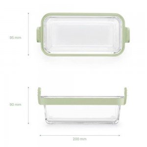 Set 2 Moldes Rectangulares de Vidrio para Airfryer Lékué | Andreplast