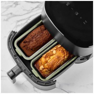 Set 2 Moldes Rectangulares de Vidrio para Airfryer Lékué | Andreplast