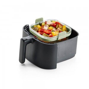 Molde Cuadrado de Vidrio para Airfryer Lékué | Andreplast