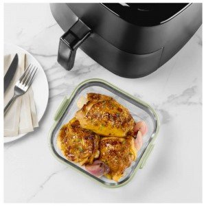 Molde Cuadrado de Vidrio para Airfryer Lékué | Andreplast